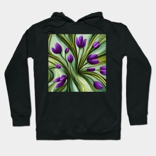 Orchid mural Art Hoodie